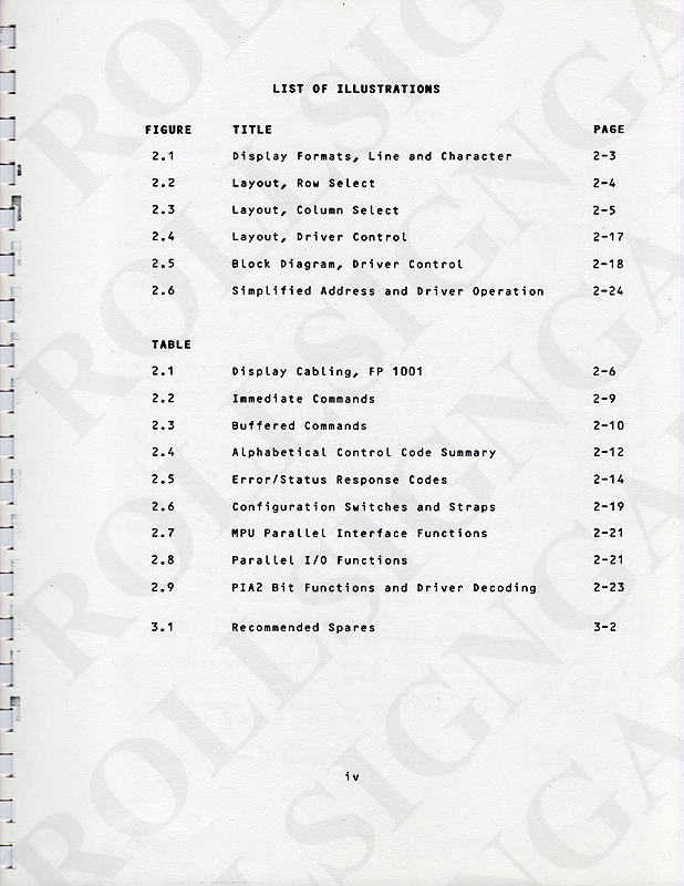 Page iv - List of Illustrations and Tables. (Click / tap the X to close.)