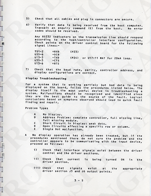 Page 3-5 - Troubleshooting, Part 2. (Click / tap the X to close.)