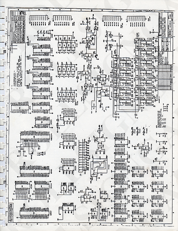 Drawing 3: Schematic F.P.1001 Controller Board. 315014-001. (Click / tap the X to close.)