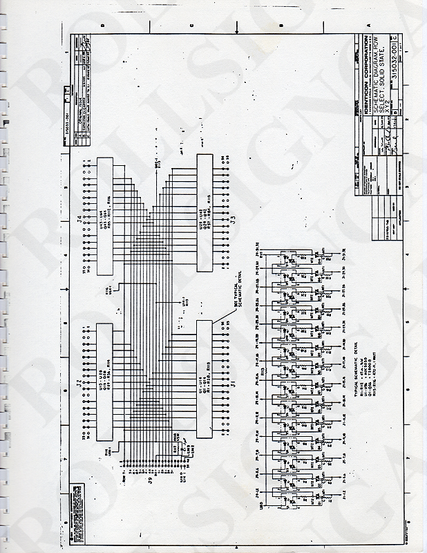 Drawing 4: Schematic Row Select, Solid State, XY2. 315032-001 Rev. C. (Click / tap the X to close.)