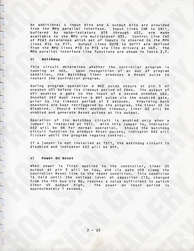 Page 2-25 - Notes from Table 2.8, Watchdog, Power on Reset. (Click / tap the X to close.)