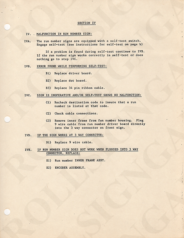 Vultron Troubleshooting Guide: Section 4 - Run (Block) Number Sign. (Click / tap the X to close.)